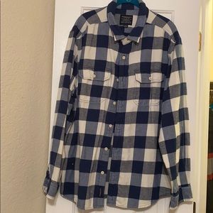 Checkered Blue flannel shirt